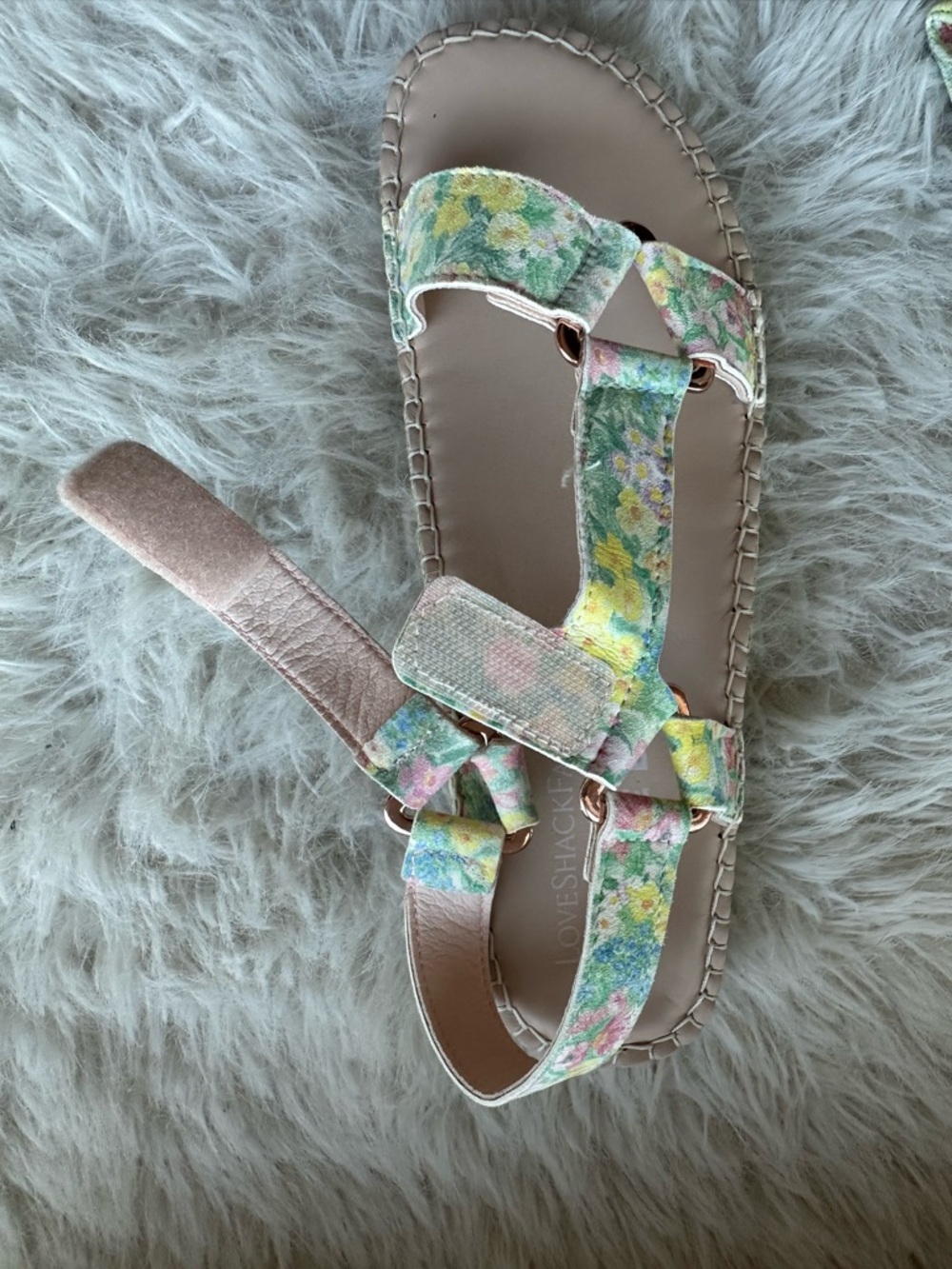 Love Shack Fancy Manebi rainbow skies  flowers hiking Espadrille 10 Sandals 41 - Picture 11 of 14